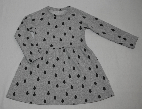 Mädchen Kleid Tropfen